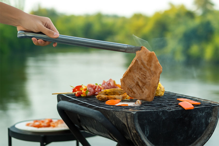 Grillboot-Ausflug
